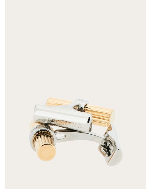 Ferragamo Natural Branded Cufflinks for men
