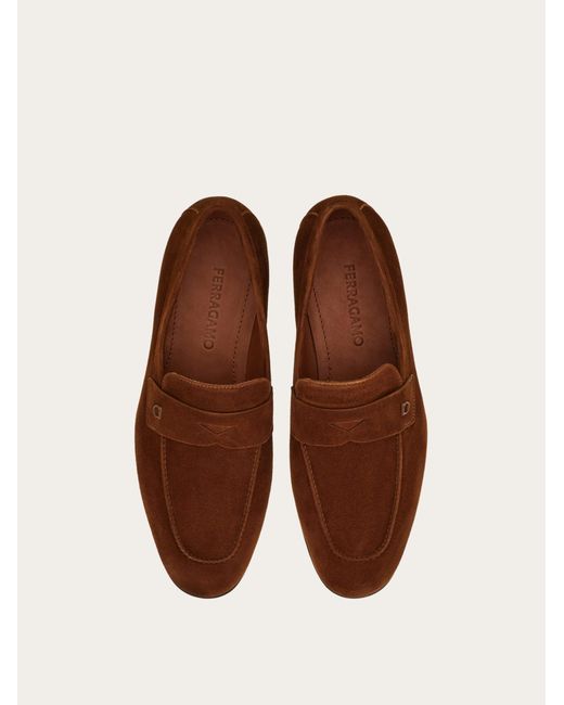 Ferragamo Brown Penny Loafer .5 for men