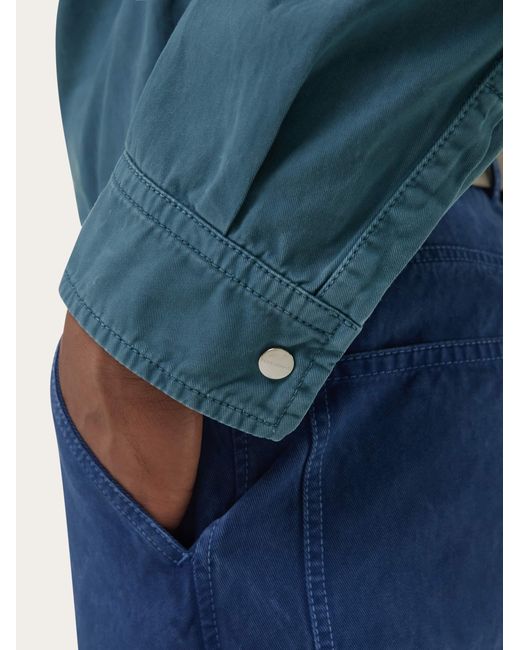 Ferragamo Blue Workwear Shirt for men