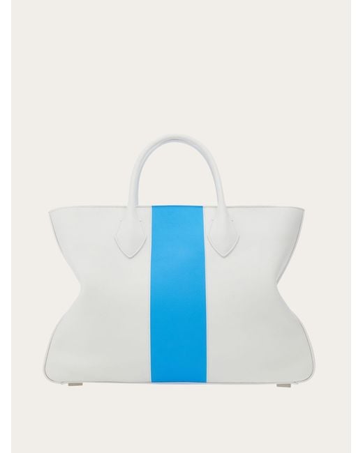 Ferragamo Blue Tote Bag (l) for men