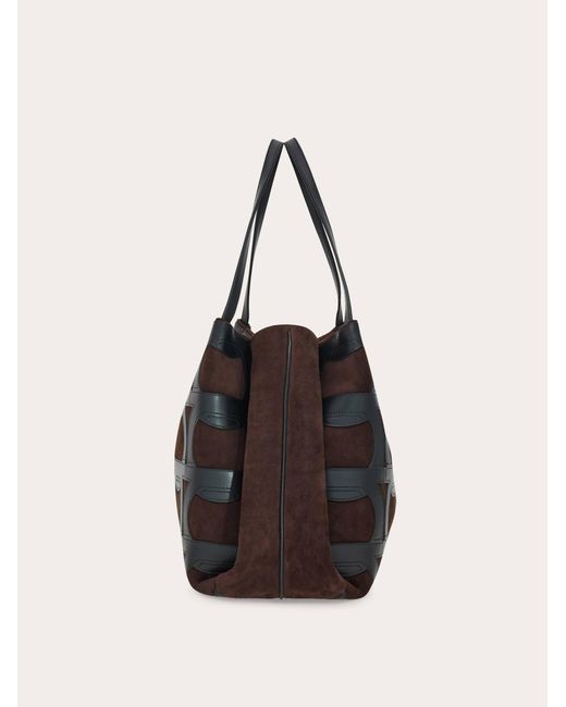 Ferragamo Black Mia Tote Bag (L)