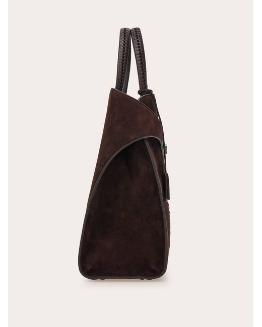 Ferragamo Brown Hug Tote Bag for men