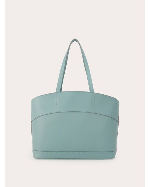 Ferragamo Blue Charming Tote Bag (s)