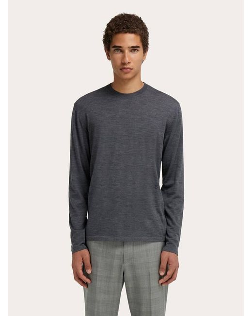 Ferragamo Blue Crewneck Sweater for men
