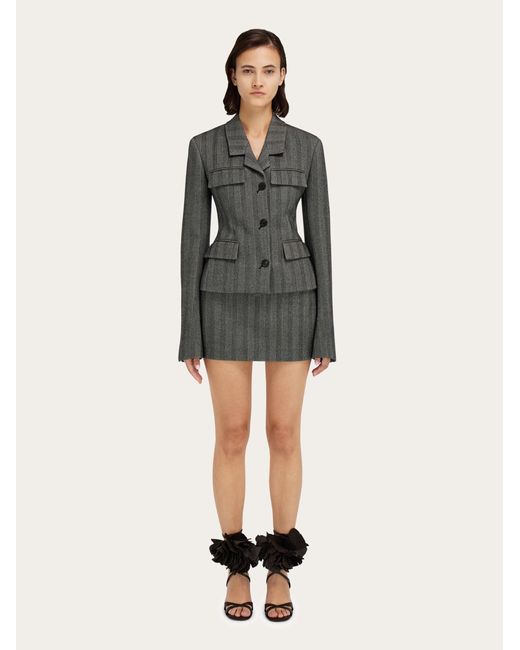 Donna Mini Gonna A Vita Bassa di Ferragamo in Black