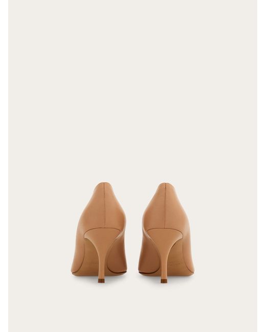 Ferragamo Natural Maxi Gancini Pump