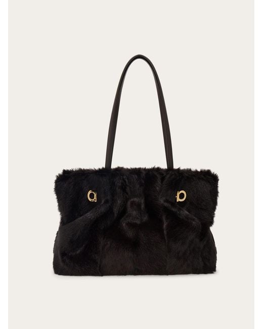 Donna Soft-Bag (M) di Ferragamo in Black