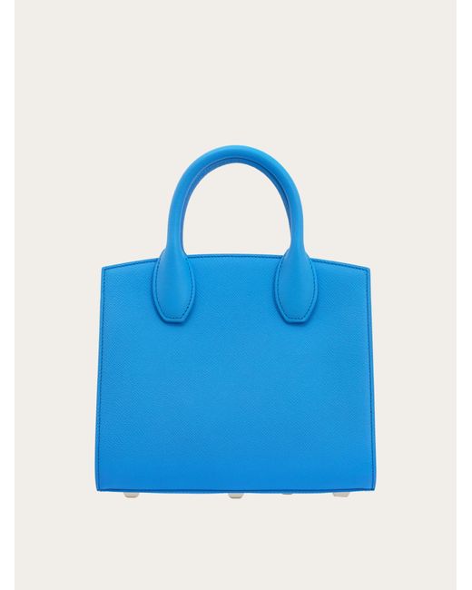 Ferragamo Blue Damen Studio Box Bag (S)
