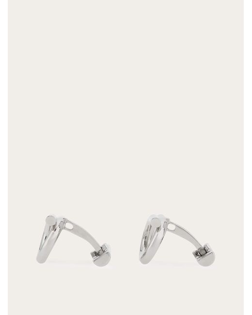Ferragamo Natural Gancini Cufflinks for men