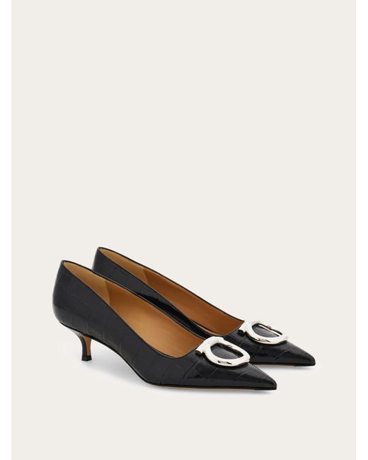 Ferragamo Multicolor Maxi Gancini Pump