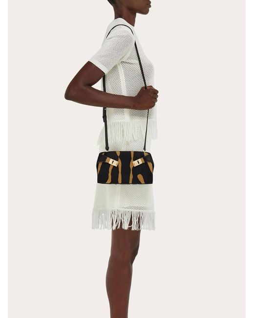 Ferragamo Black Hug Mini Crossbody Bag