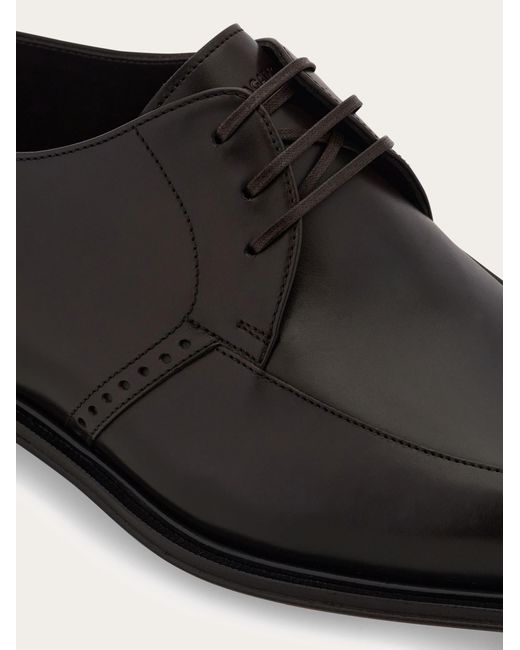 Ferragamo White Derby Shoe .5 for men