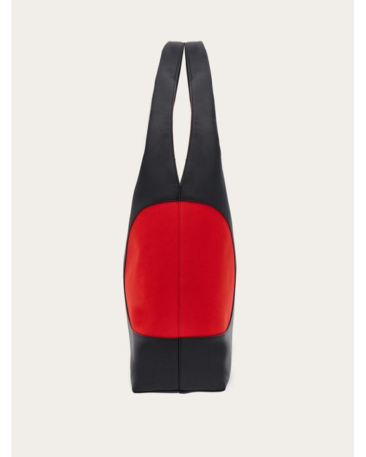Ferragamo Red Tote Bag With Cut-out for men
