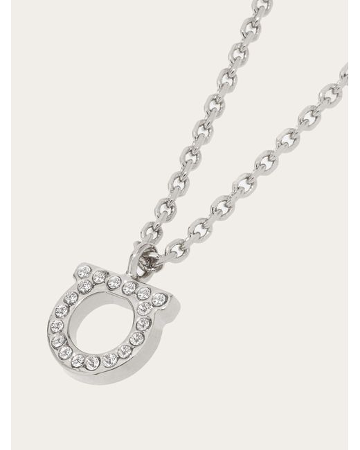 Ferragamo Natural Gancini Crystals Necklace (s)