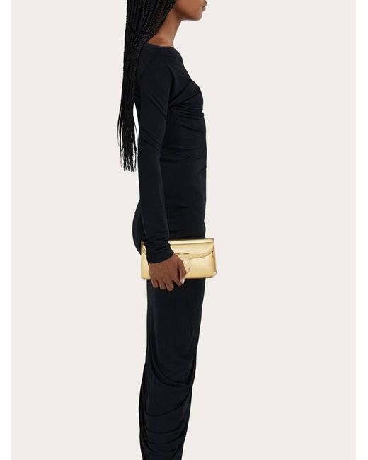 Ferragamo Natural Mini Bag Double Gancini Chain