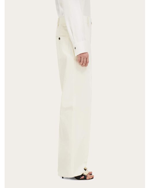Ferragamo Natural Tailored Trouser