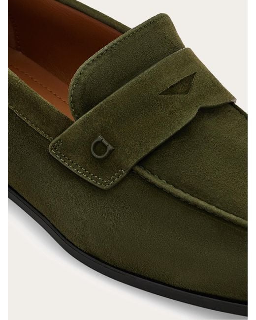 Ferragamo Green Penny Loafer for men
