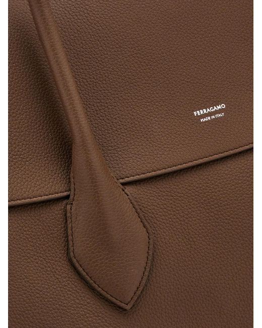 Ferragamo Brown Large Tote Bag for men