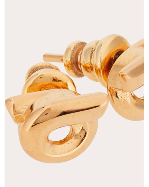 Ferragamo Natural Gancini Earrings (S)