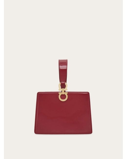 Ferragamo Red Mini Clutch