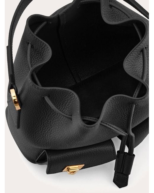 Ferragamo Blue Damen Mini Hug Beuteltasche Mit Multipocket-Konstruktion