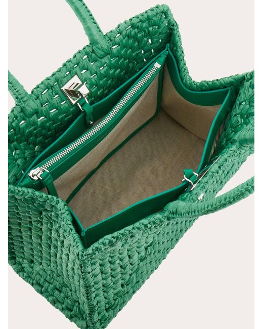 Ferragamo Green Studio Box Bag (M)