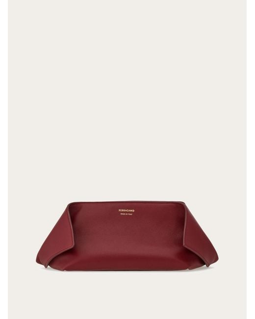 Ferragamo Red Folded Pouch