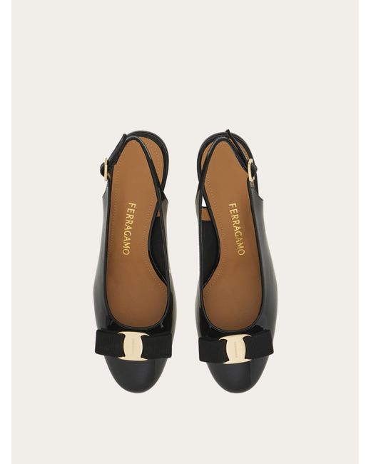 Ferragamo Natural Vara Bow Slingback .5
