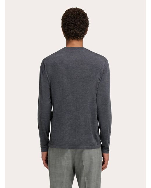Ferragamo Blue Crewneck Sweater for men