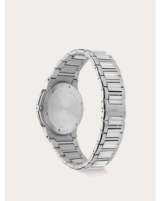 Ferragamo White Sapphire Watch for men