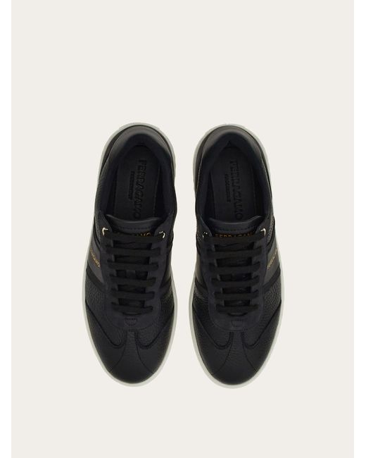 Mujer Sneakers Bajas Con Firma Negro Talla .5 Ferragamo de color Black