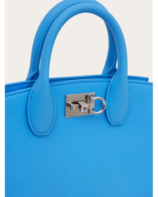 Ferragamo Blue Damen Studio Box Bag (S)