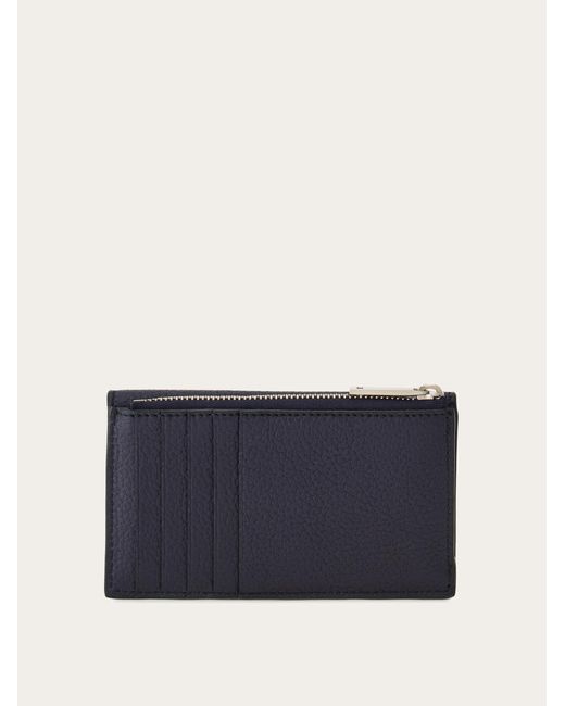 Uomo Porta Carte Di Credito Color Block di Ferragamo in Blue da Uomo