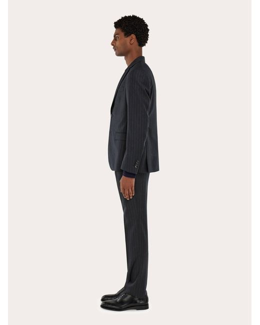 Ferragamo Blue Wool Suit for men