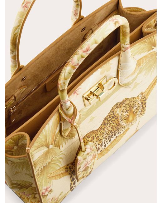 Ferragamo Metallic New Studio Soft Bag (M)
