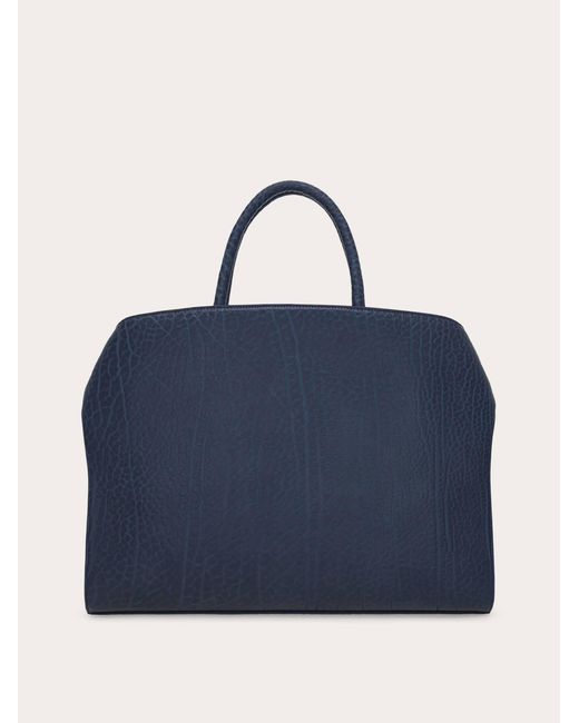 Ferragamo Blue Hug Briefcase for men