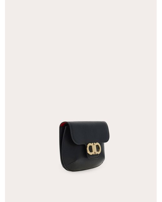 Ferragamo White Double Gancini Mini Bag