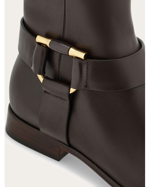 Ferragamo Multicolor Damen Stiefelette Mit Gancini-Ornament Größe .5