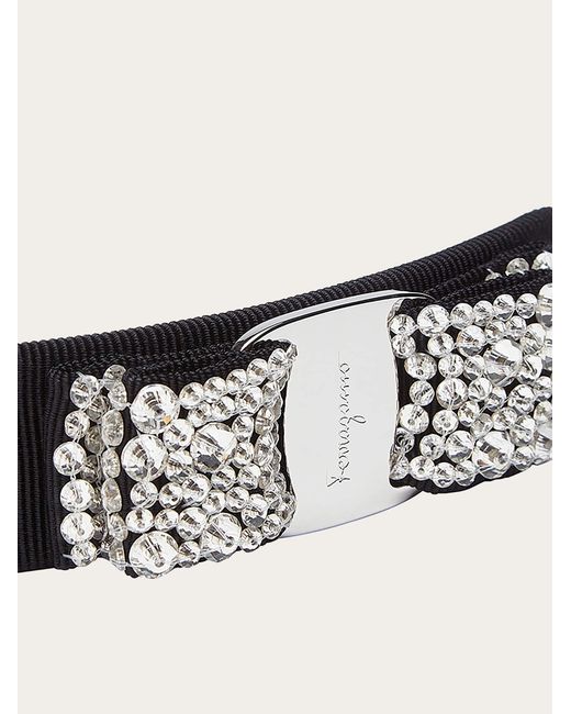 Ferragamo White Vara Bow Hairclip