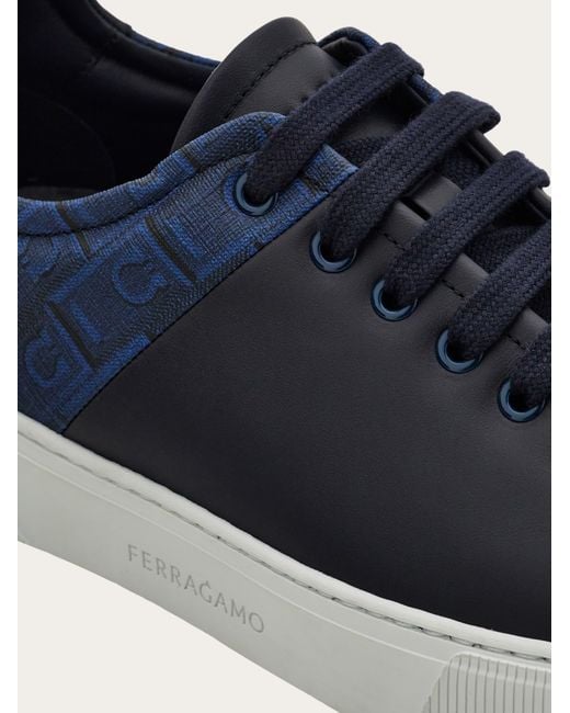 Ferragamo Blue Low Cut Sneaker for men