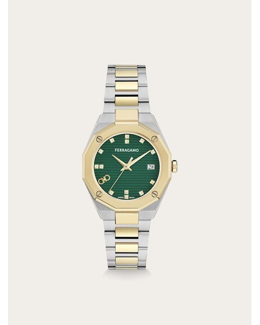 Ferragamo White Edge 34Mm Watch