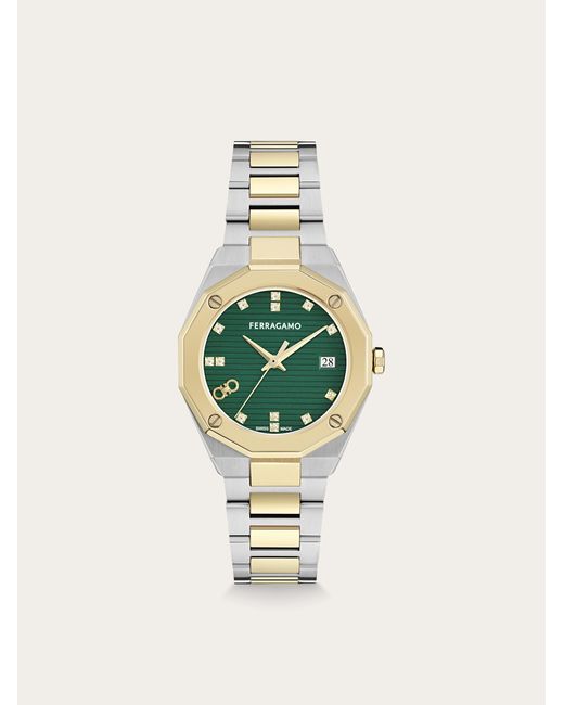 Ferragamo White Edge 34Mm Watch