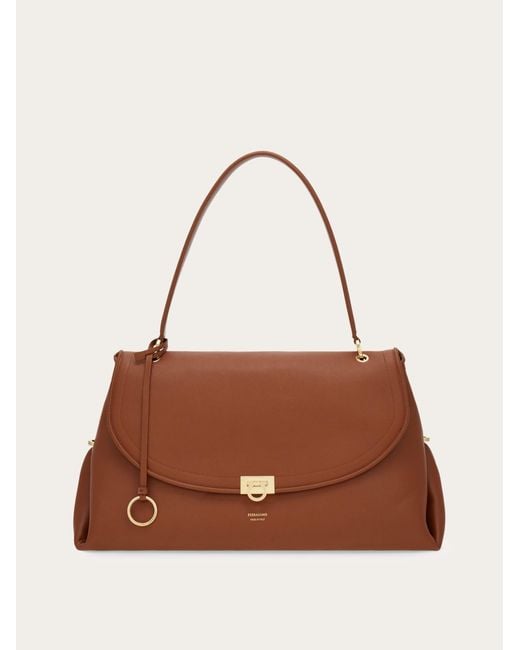 Ferragamo Brown Sofia 2026 Shoulder Bag (L)