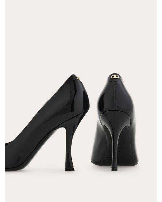 Ferragamo Black Pump Shoe .5