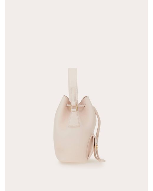 Ferragamo Natural Multipocket Bucket Bag
