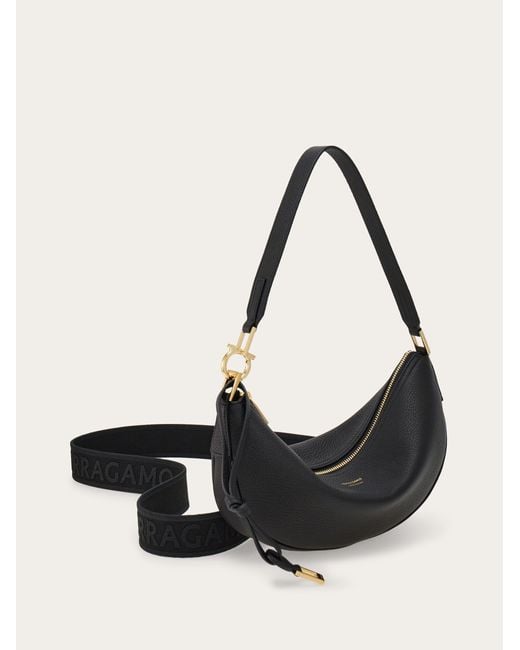 Ferragamo Black Hobo Bag (Xs)