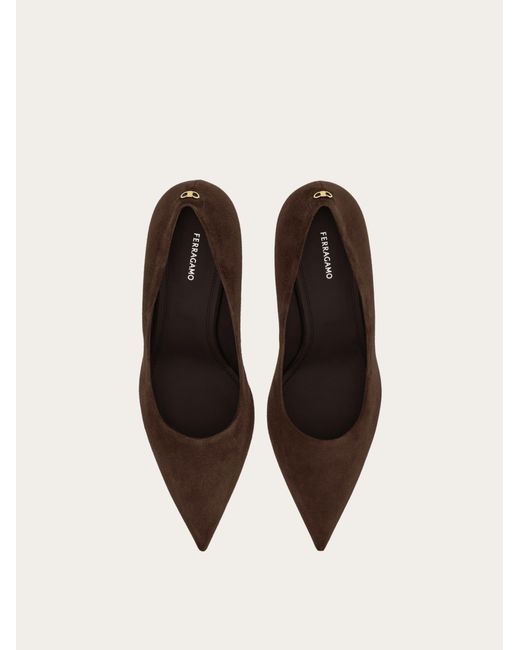 Ferragamo Brown Pump Shoe
