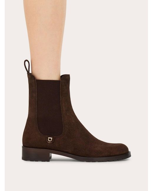 Ferragamo Brown Chelsea Boot