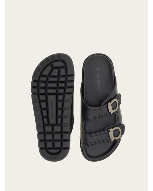 Ferragamo White Double-Strap Sandal .5 for men