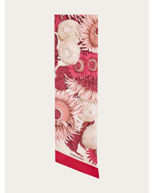 Ferragamo Pink Sunflower Print Bandeau
